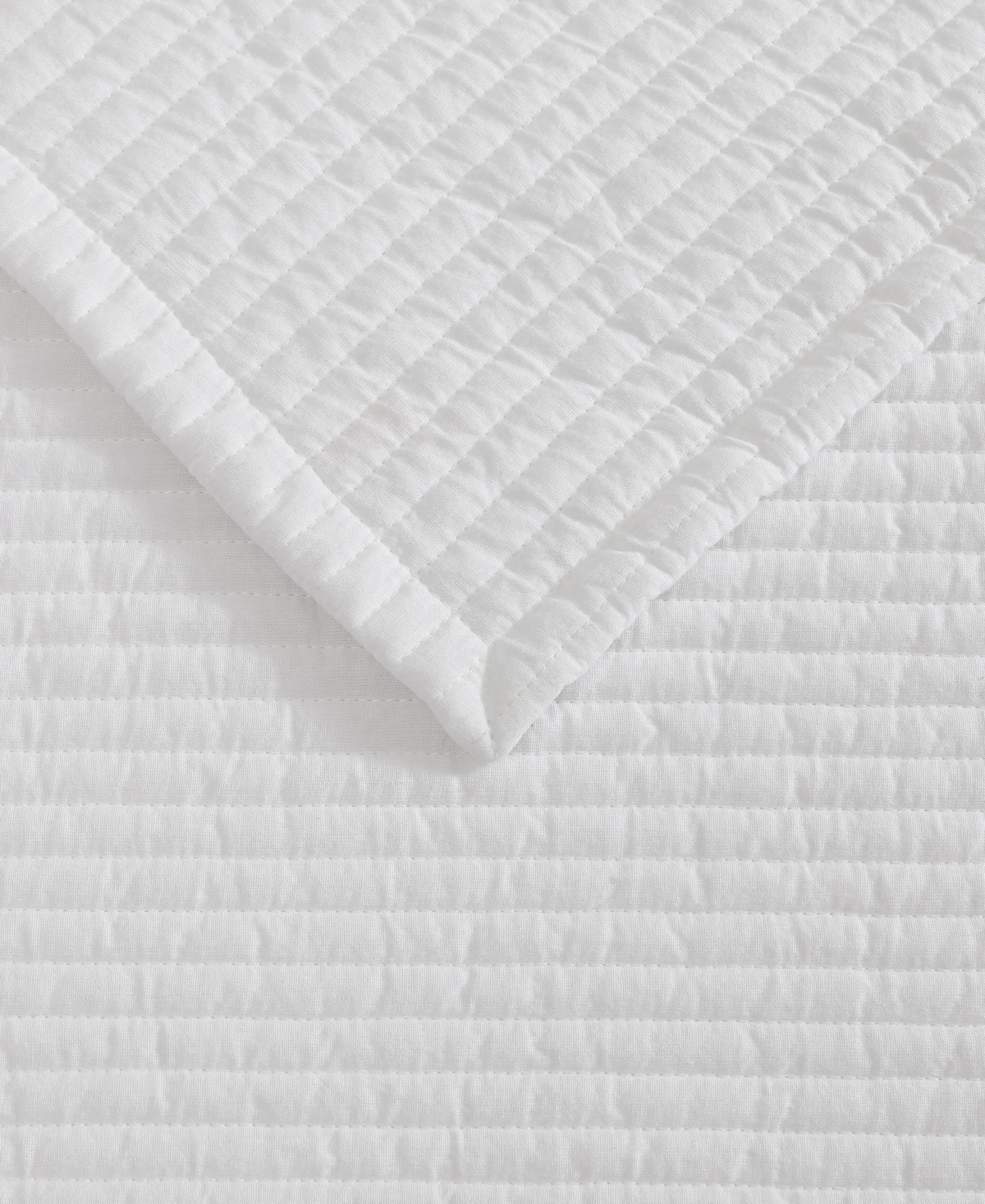 Vera Wang Cotton Voile Solid 3-Pc. Quilt Set