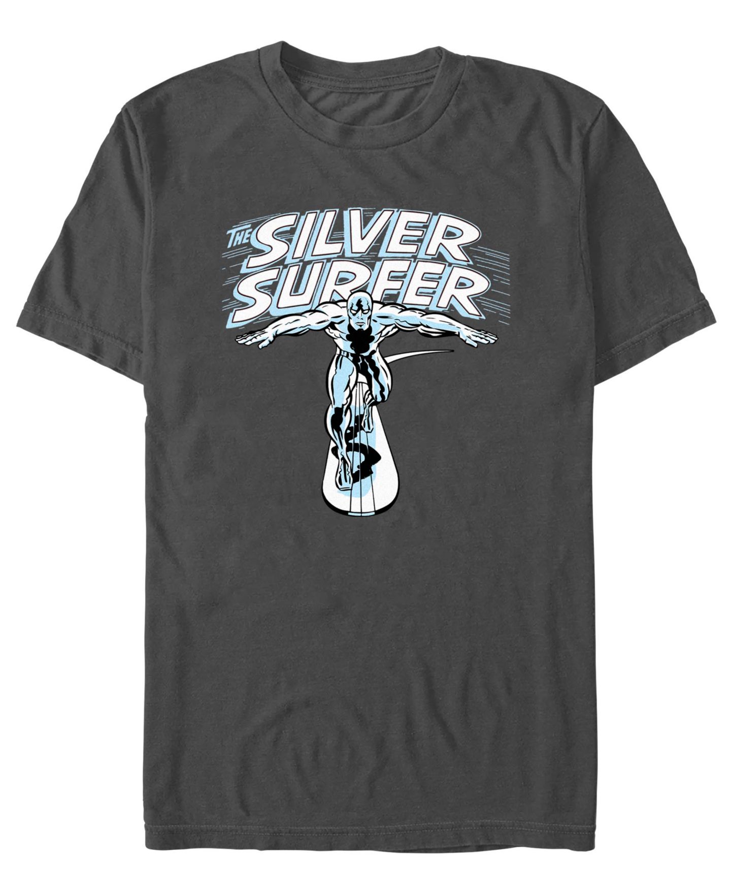 Мужская футболка Fifth Sun Silver Surfer Wordmark Short Sleeve, цвет: Угольный — фото 1