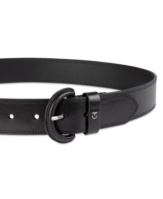 Women's Casual Leather Covered Buckle Belt
