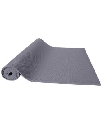 All Purpose High Density No Tear Exercise Mat w/Strap, Gray