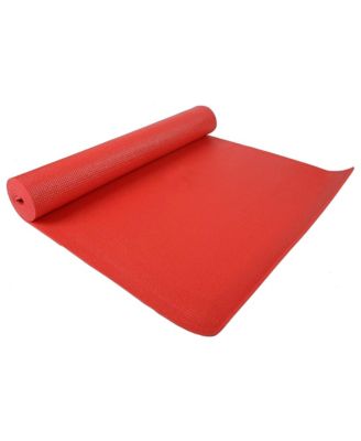 All Purpose High Density No Tear Exercise Mat w/Strap, Red