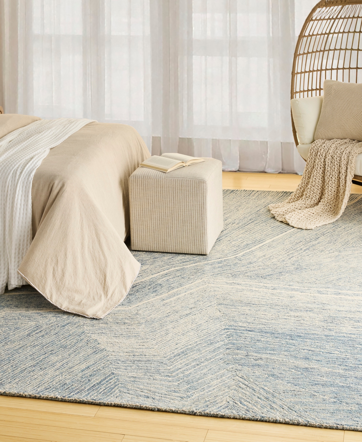 Dkny Pure Angles Ang01 7'7"x9'7" Area Rug In Multi