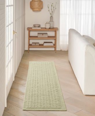 Pure Grids PGR01 2'2"x7'5" Runner Area Rug