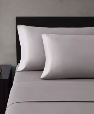 Solid 800 Thread Count Cotton Sateen 4 Piece Sheet Set, King