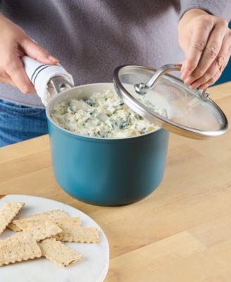 Hard-Anodized Ceramic Induction 2-Qt. Saucepan with Lid