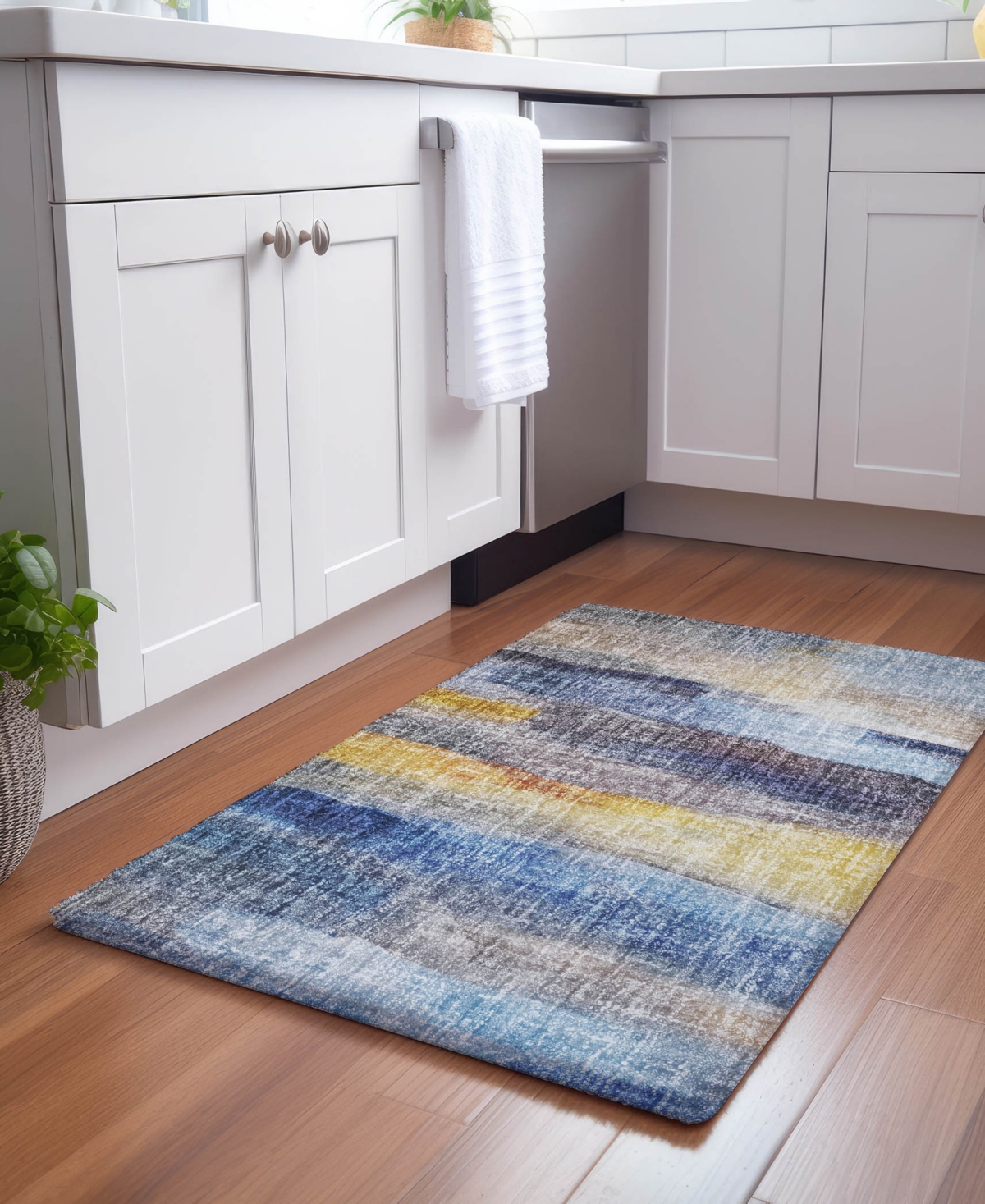 Dalyn Boca Washable Bo4 10'x14' Area Rug In Blue