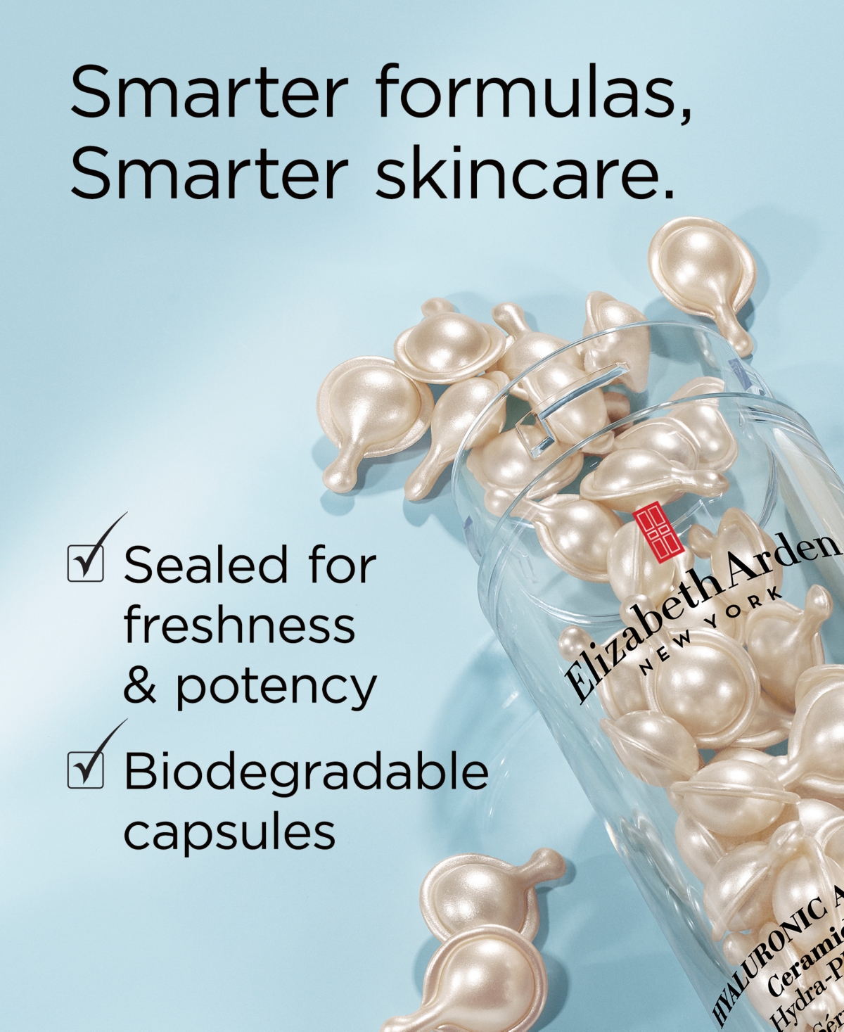 Elizabeth Arden Hyaluronic Acid + Peptides Ceramide Capsules Hydra-plumping Serum, 90-pc. In Transparent