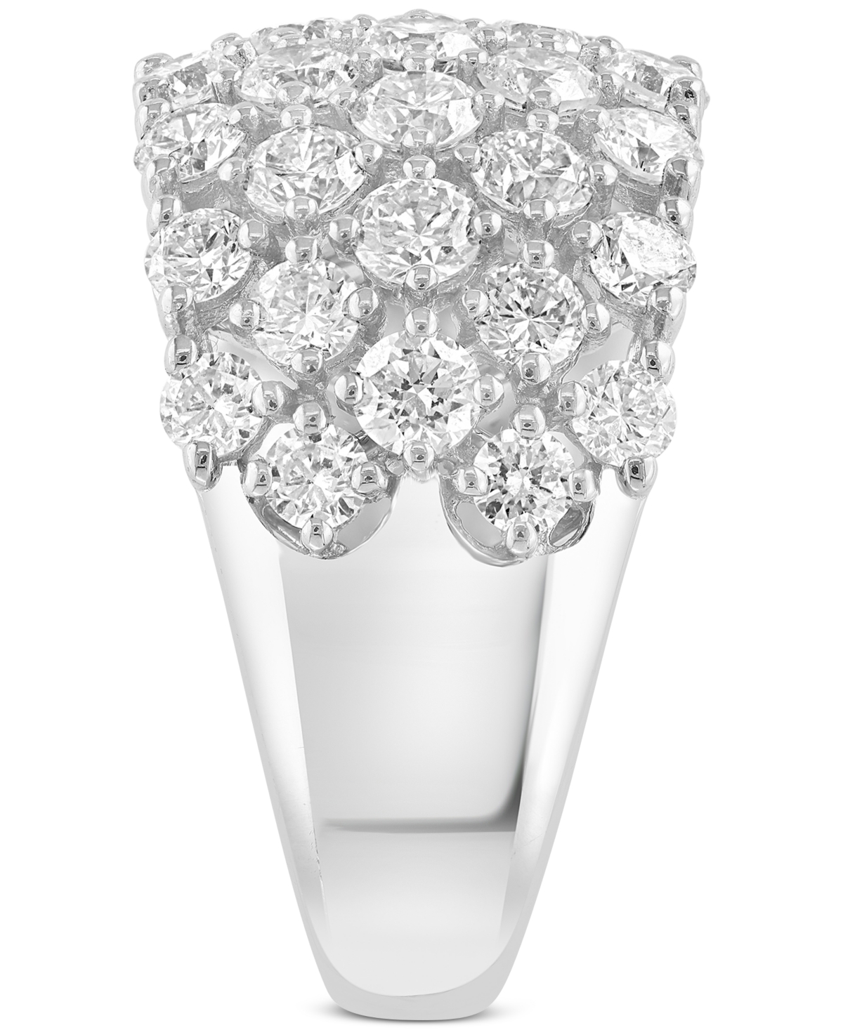 Effy Collection Effy Lab Grown Diamond Statement Ring (2-3/4 Ct. T.w.) In 14k White Gold In Gold