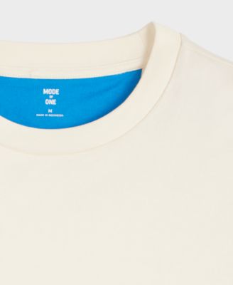 Men's Short-Sleeve Reverse-Sleeve Cotton T-Shirt, Macy's Exclusive