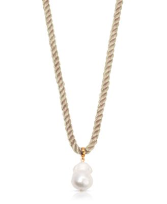 Freshwater Token Pendant Necklace