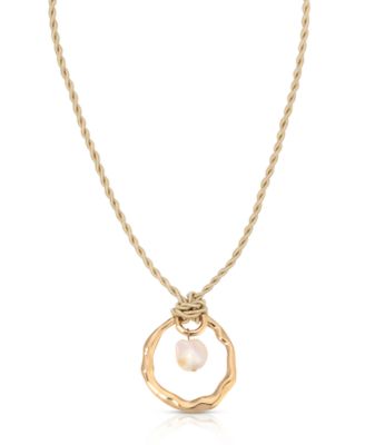 Nautical Mother of Pearl Pendant Necklace