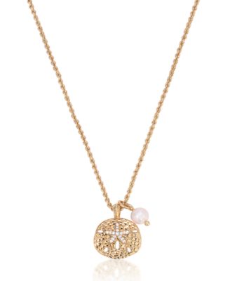 Sand Dollar Pendant Charm Necklace