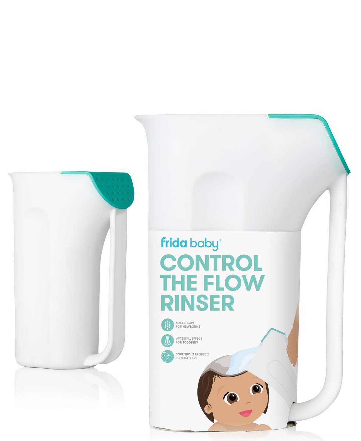 Frida Baby Control The Flow Rinser Cup In White