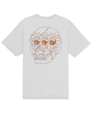 Men's Skulls And Flowers Short Sleeve T-Shirt