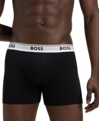 Men's Power 3-Pk. Tipped Logo Waistband Boxer Briefs