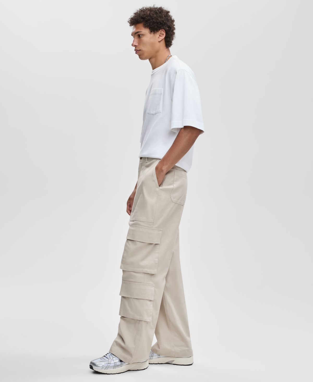 Mode Of One Men's Relaxed Canvas Cargo Pants, Macy's Exclusive In Gray