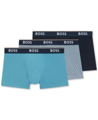 Hugo Boss - Men's Power 3-Pk. Tipped Logo Waistband Trunks