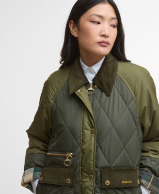 Women's Martha Corduroy-Collar Quilted Jacket