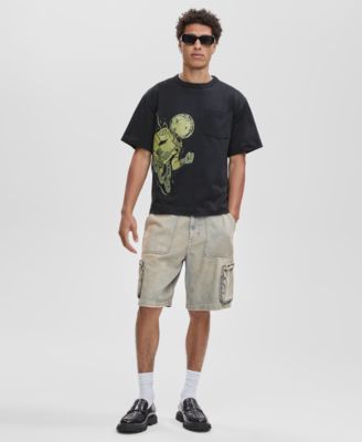 Men's Short-Sleeve Cotton Relaxed Portal T-Shirt, Macy's Exclusive