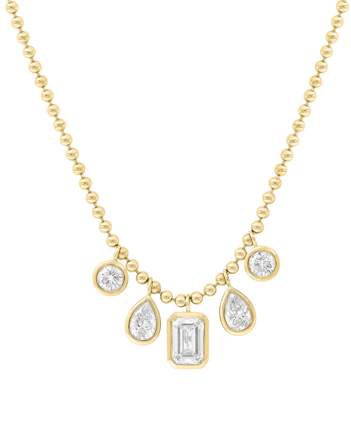 Effy Lab Grown Diamond 18" Statement Necklace (2-1/6 ct. t.w.) in 14k Yellow Gold - Yellow Gold