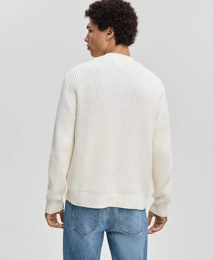 Men's Shaker-Stitch V-Neck Cardigan - thumbnail 5