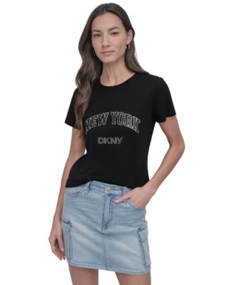 Women's New York Rhinestone Logo T-Shirt
