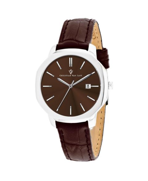 Женские часы Christian Van Sant Octave Slim Brown Dial - CV0506, цвет: Коричневый
