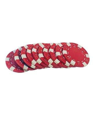 Clay Poker Chips, 11.5 Gram, Set of 25, Red