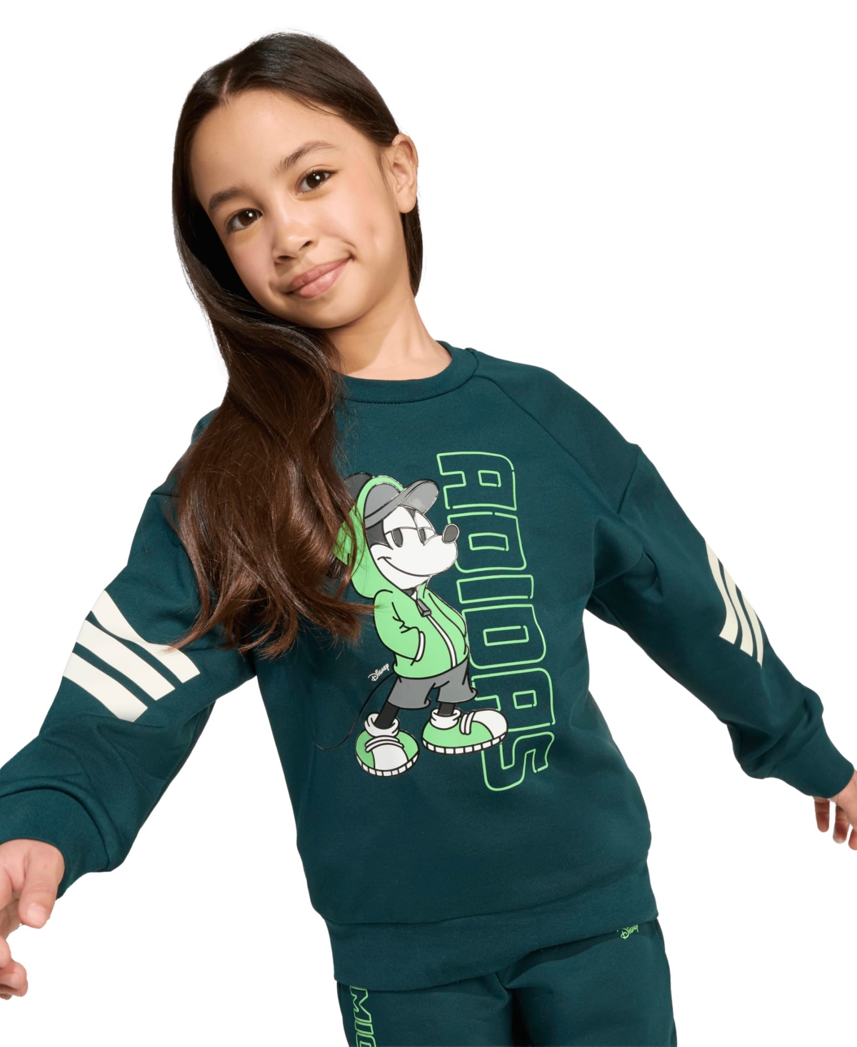 adidas Toddler Girls 2-Piece Disney Mickey Mouse T-Shirt and Joggers Set
