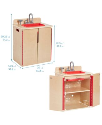 Kids Play Kitchen Sink, Natural