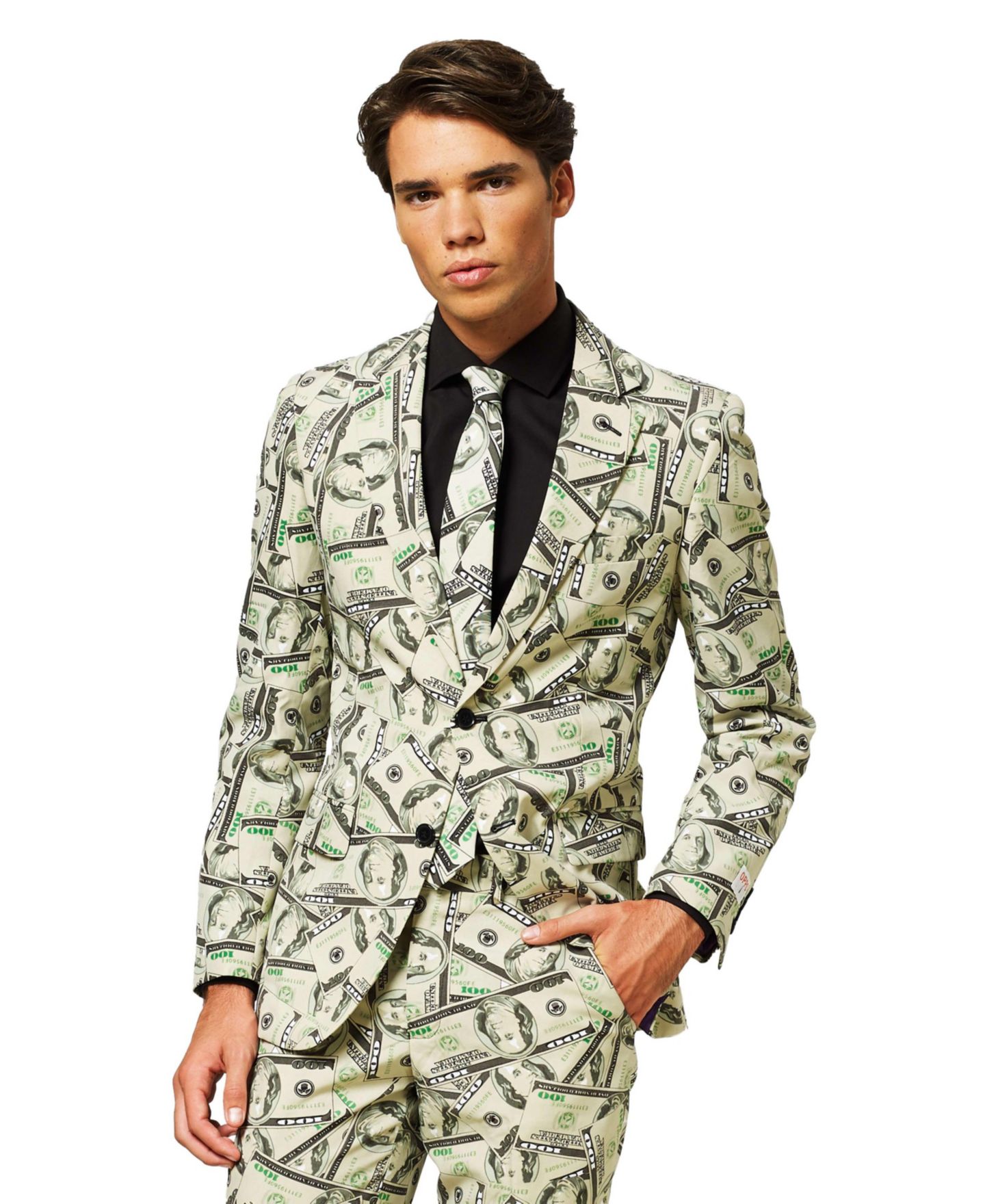 Мужские брюки OppoSuits Party Funny Crazy Prom Suit Costume - Testival - Comes With Includes Blazer, Pants and Tie, цвет: Разноцветный — фото 2