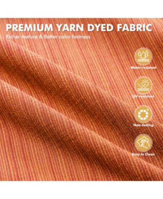 10 Pieces Outdoor Patio Furniture Set,Rattan Sectional Sofa Couch,Outside Coversation Set with Swivel Chairs,54" Fire Pit and Solar Coffee Table