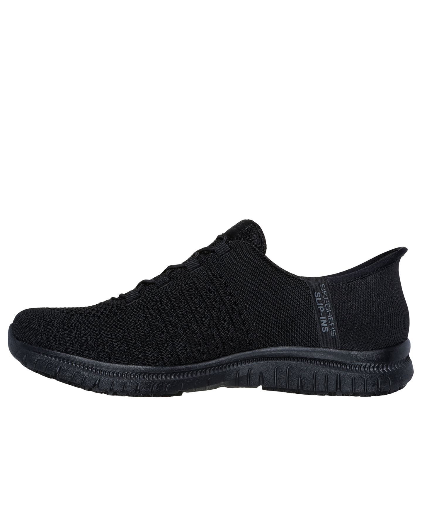 Женские кроссовки Skechers Slip-Ins: Work Slip-Resistant: Virtue - Valsea Work Sneakers, цвет: Чёрный — фото 3