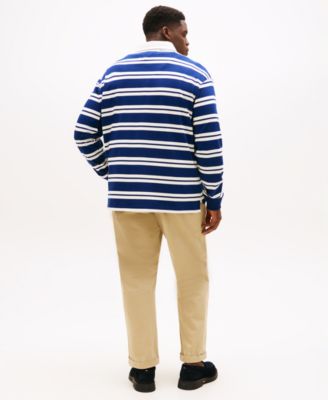 Men's Big & Tall Stripe Rugby Shirt