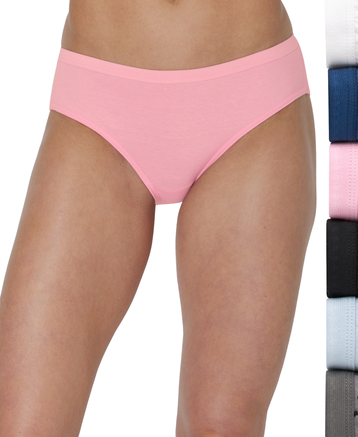 Women's 6-Pk. Ultimate Breathable Hipster Underwear 41H6CC - Pink Blue
