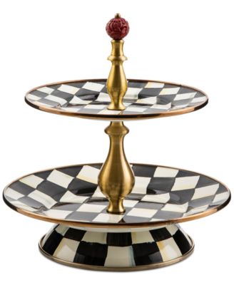 MacKenzie-Childs - Courtly Check 2-Tier Sweet Stand