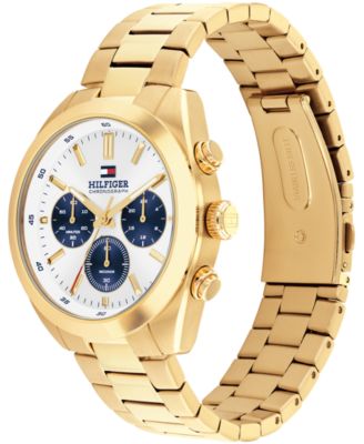 Men's Chronograph Gold Tone Stainless Steel Bracelet Watch, 40mm