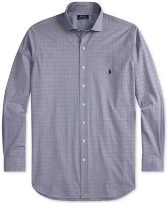 Men's Big & Tall Plaid Stretch Poplin Shirt
