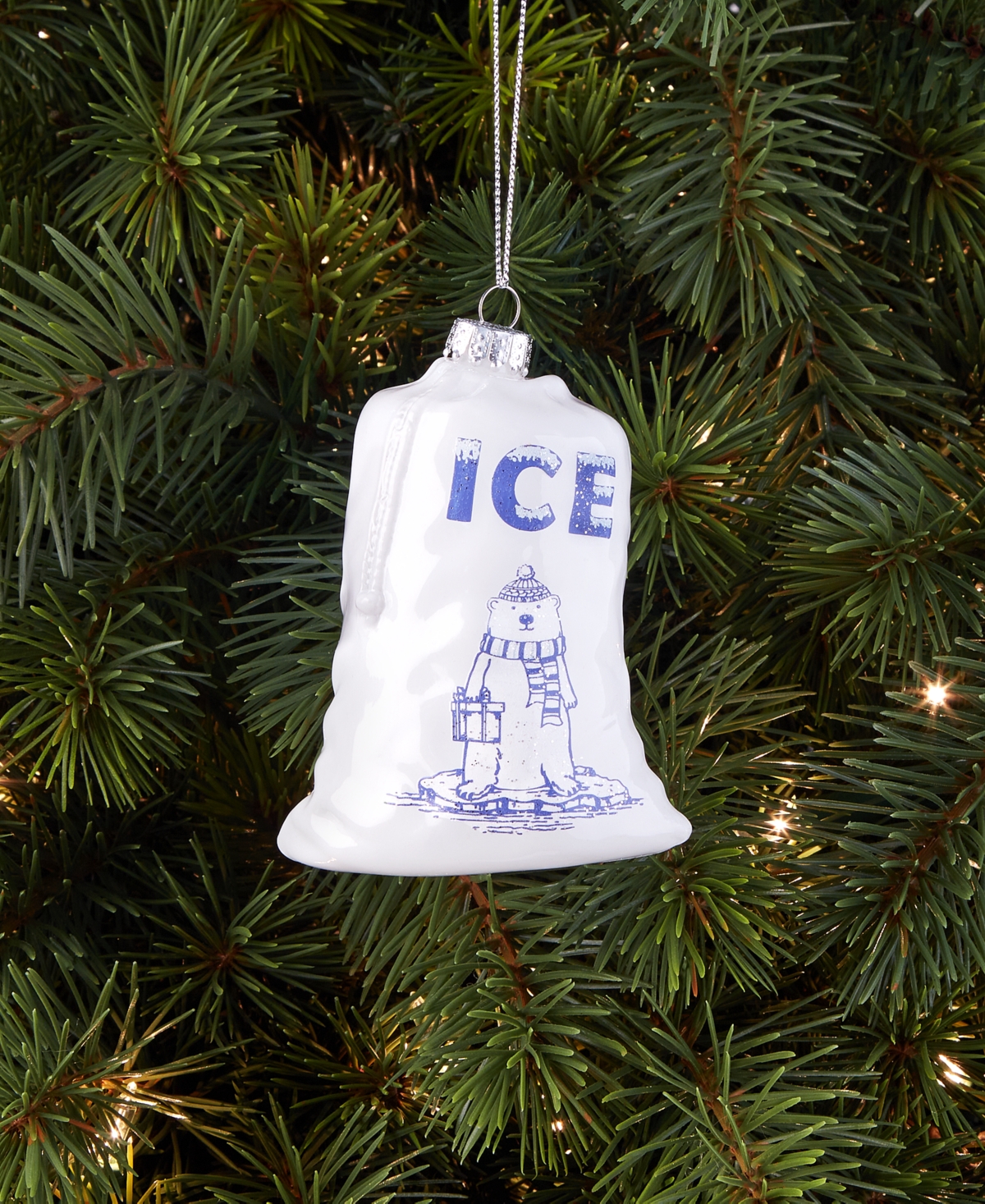 Holiday Lane Spirits Ice Bag Ornament, Macy's Exclusive