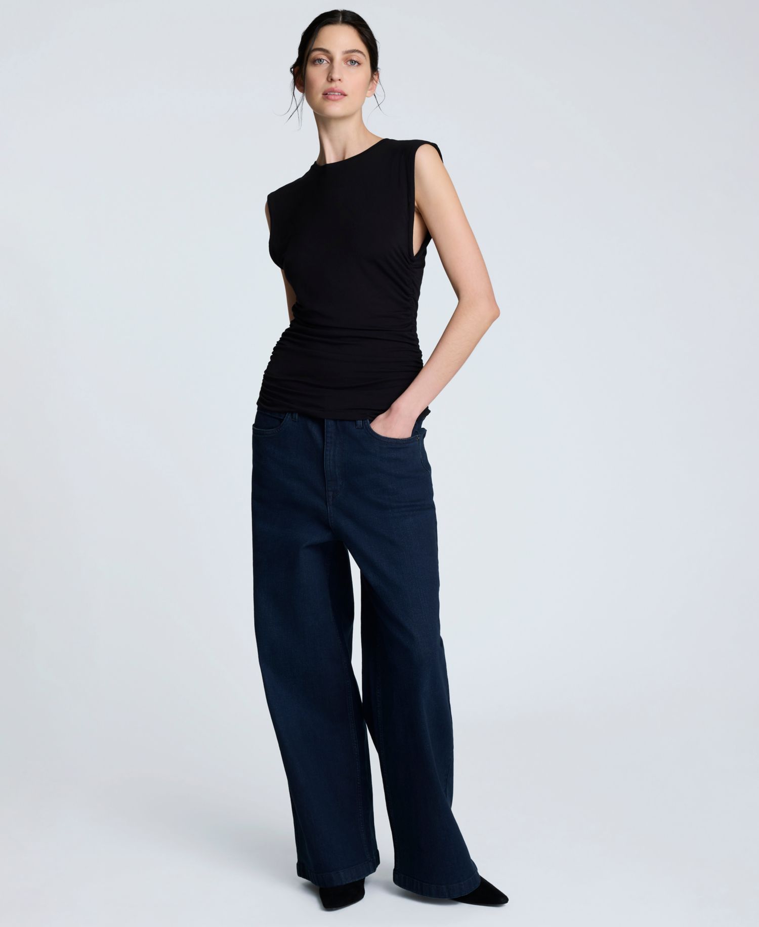 Women's Side-Ruched Tank Top