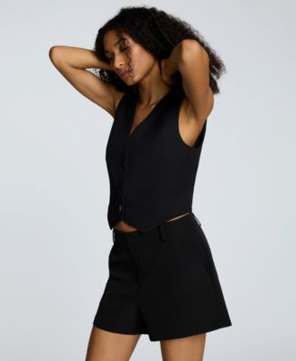 Women's Luxe Twill Three Button Vest