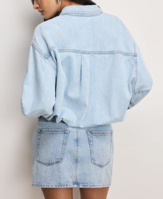 Women's Denim Shirt Dress, Regular & Plus Size