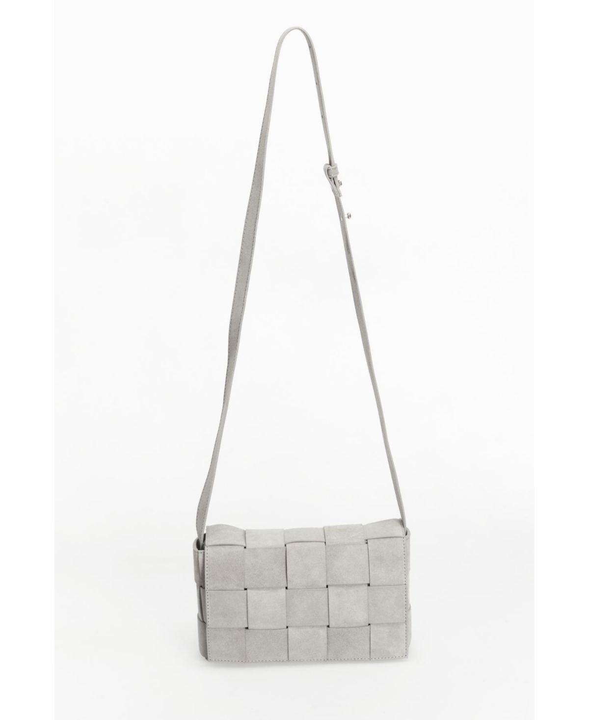 Women's Woven Suede Shoulder Bag, Created for Macy's - Beige
