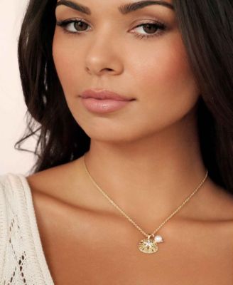 Sand Dollar Pendant Charm Necklace