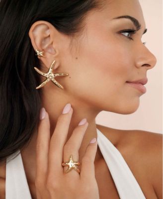 Starfish Luxe Cuff Earrings