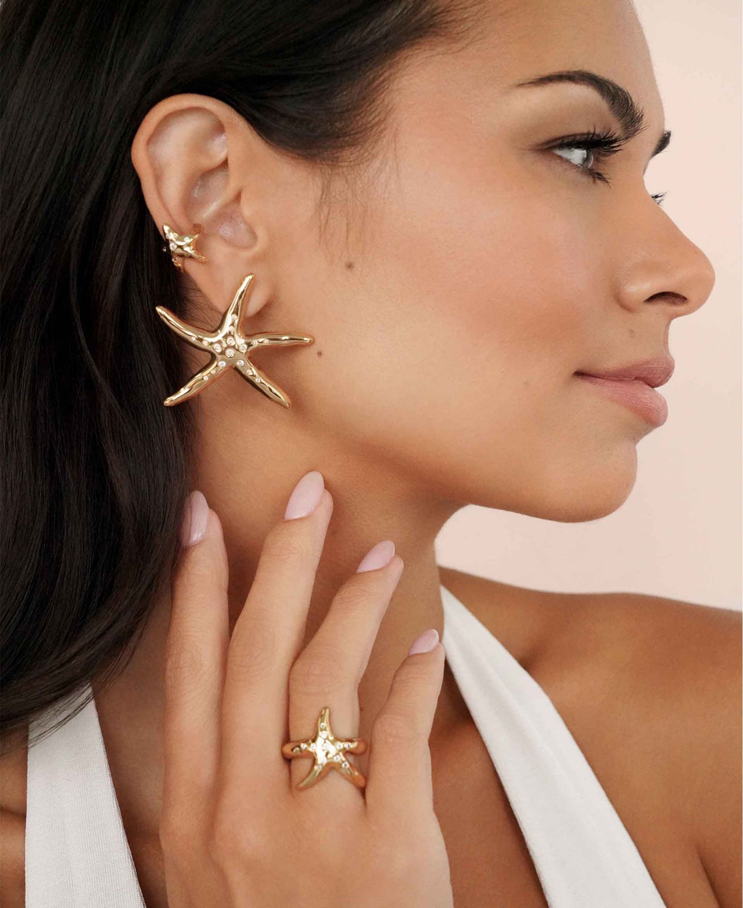 Starfish Luxe Cuff Earrings