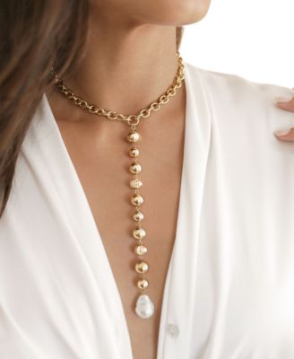 Deep Drop Lariat Necklace