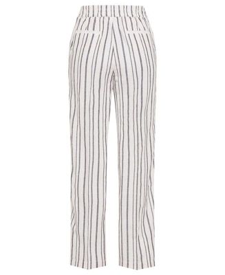 Women's Cotton Linen Striped Pant