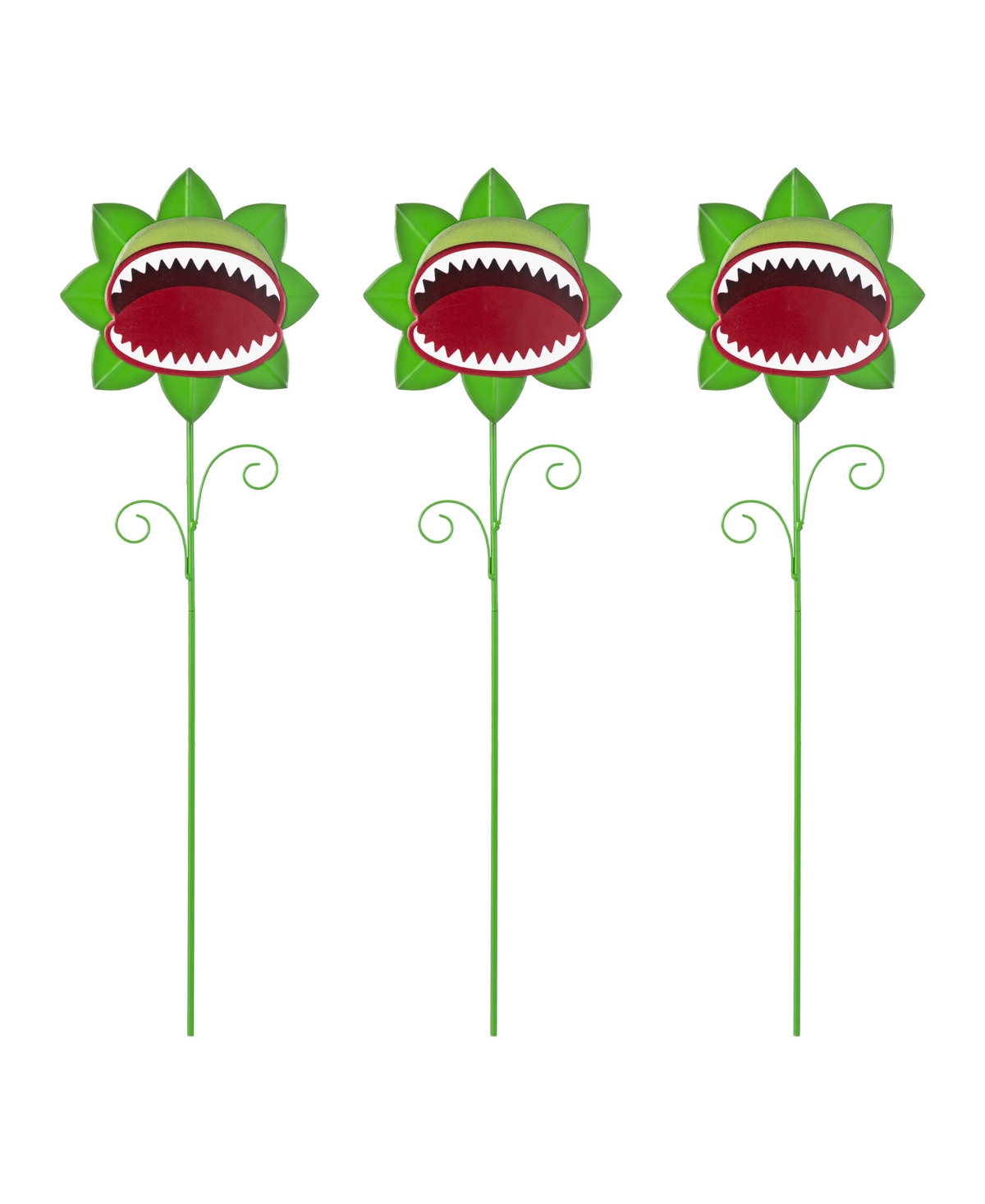 Halloween Metal Chomper Yard Stakes, Set of 3 - Multi