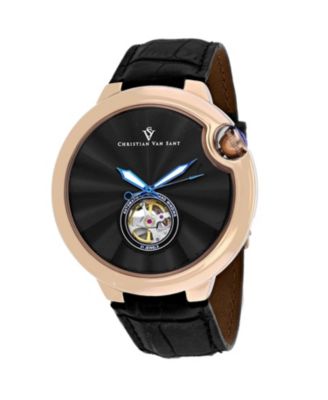 Mens Cyclone Automatic Black Dial Watch Cv0147